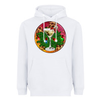 White Christmas martini Heavyweight Hoodie - AdoDesignShop