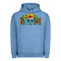 Pigment Pebble Blue Football Mom Sunflower Leopard Urban Hoodie - BundleAndBundleShop