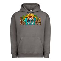 Pigment Tornado Football Mom Sunflower Leopard Urban Hoodie - BundleAndBundleShop