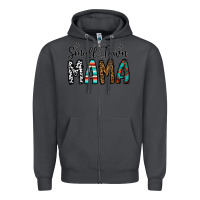 Smoke small town mama Zipper Hoodie - CowhideDigitalArt