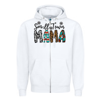 White small town mama Zipper Hoodie - CowhideDigitalArt