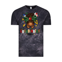 Cloud Black educational coordinator life afro messy bun Vintage Tee - texasbilliewilder