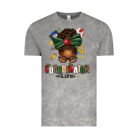 Cloud Rock educational coordinator life afro messy bun Vintage Tee - texasbilliewilder