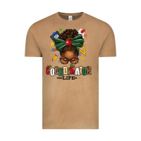 Vintage Camel educational coordinator life afro messy bun Vintage Tee - texasbilliewilder