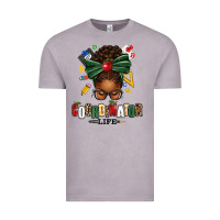 Vintage Zinc educational coordinator life afro messy bun Vintage Tee - texasbilliewilder