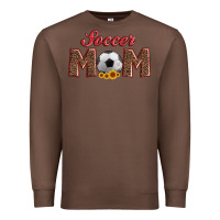 Chestnut soccer mom with ball and sunflower Premium Sweatshirt - Artiststas