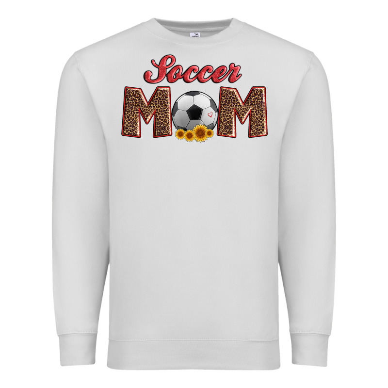 Soccer Mom With Ball And Sunflower Premium Sweatshirt by Artiststas | Teevron
