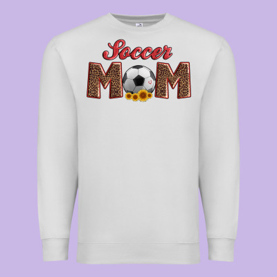 Soccer Mom With Ball And Sunflower Premium Sweatshirt Designed By Artiststas