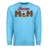 Ocean Blue soccer mom with ball and sunflower Premium Sweatshirt - Artiststas