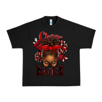 Black cheer mom afro messy bun Urban Heavy Tee - texasbilliewilder
