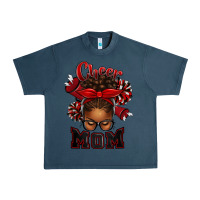 Midnight Navy cheer mom afro messy bun Urban Heavy Tee - texasbilliewilder