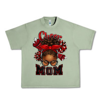 Oil Green cheer mom afro messy bun Urban Heavy Tee - texasbilliewilder