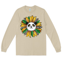 Mushroom panda sunflower Long Sleeve Tee - RanaPortraitStore