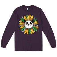 Plum panda sunflower Long Sleeve Tee - RanaPortraitStore