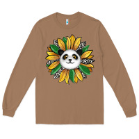 Toasted Coconut panda sunflower Long Sleeve Tee - RanaPortraitStore