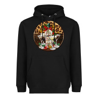 Black christmas martini cocktail party Heavyweight Hoodie - AdoDesignShop