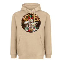 Mushroom christmas martini cocktail party Heavyweight Hoodie - AdoDesignShop