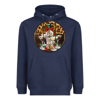 Navy christmas martini cocktail party Heavyweight Hoodie - AdoDesignShop