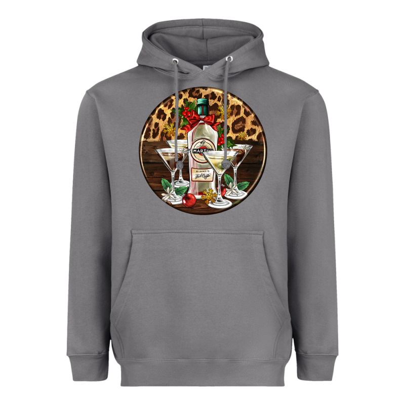 Christmas Martini Cocktail Party Heavyweight Hoodie by AdoDesignShop | Teevron