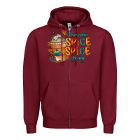 Burgundy pumpkin spice baby Zipper Hoodie - RacoonDesign