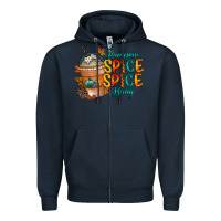 Navy pumpkin spice baby Zipper Hoodie - RacoonDesign