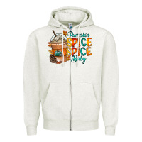 Oatmeal Heather pumpkin spice baby Zipper Hoodie - RacoonDesign