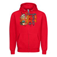 Red pumpkin spice baby Zipper Hoodie - RacoonDesign