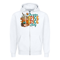 White pumpkin spice baby Zipper Hoodie - RacoonDesign