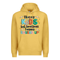 Antique Gold i love my kids but sometimes i wanna square up Premium Hoodie - MaliasSmallBusiness