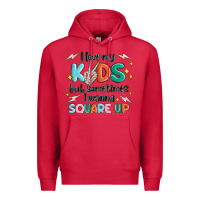 Cardinal i love my kids but sometimes i wanna square up Premium Hoodie - MaliasSmallBusiness