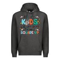 Charcoal Heather i love my kids but sometimes i wanna square up Premium Hoodie - MaliasSmallBusiness