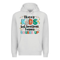 Dove Grey i love my kids but sometimes i wanna square up Premium Hoodie - MaliasSmallBusiness