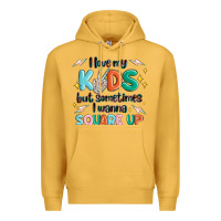 Mustard i love my kids but sometimes i wanna square up Premium Hoodie - MaliasSmallBusiness