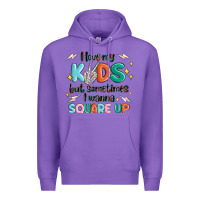 Purple i love my kids but sometimes i wanna square up Premium Hoodie - MaliasSmallBusiness