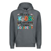 Rock i love my kids but sometimes i wanna square up Premium Hoodie - MaliasSmallBusiness