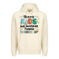Sandshell i love my kids but sometimes i wanna square up Premium Hoodie - MaliasSmallBusiness