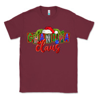 Burgundy Christmas Grandpa Claus Classic Tee - FaDigitalArtStudio