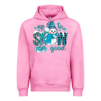 Fuchsia Pink up to snow good and cute snowman Urban Hoodie - BundleAndBundleShop