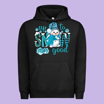 Up To Snow Good And Cute Snowman Urban Hoodie Designed By Bundleandbundleshop