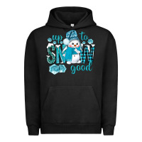 Pigment Black up to snow good and cute snowman Urban Hoodie - BundleAndBundleShop