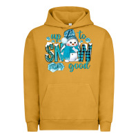 Pigment Peanut Butter up to snow good and cute snowman Urban Hoodie - BundleAndBundleShop