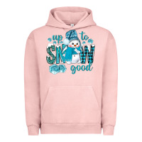 Pigment Salmon up to snow good and cute snowman Urban Hoodie - BundleAndBundleShop