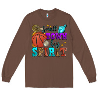 Chestnut small town big spirit basketball Long Sleeve Tee - Zillion Design Studio