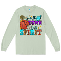 Matcha small town big spirit basketball Long Sleeve Tee - Zillion Design Studio