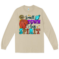Mushroom small town big spirit basketball Long Sleeve Tee - Zillion Design Studio