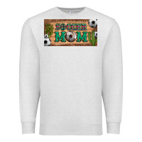 Oatmeal Heather soccer mom with ball and cactus and serape licanse plate Premium Sweatshirt - Artiststas
