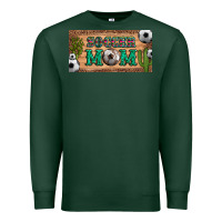 Sports Green soccer mom with ball and cactus and serape licanse plate Premium Sweatshirt - Artiststas