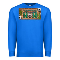 True Royal soccer mom with ball and cactus and serape licanse plate Premium Sweatshirt - Artiststas