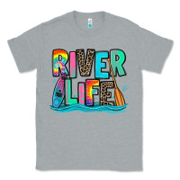Heather Grey river life kayaking Classic Tee - Zillion Design Studio