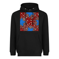 Black Glitter 4th of July Seamless Pattern Heavyweight Hoodie - BundleAndBundleShop